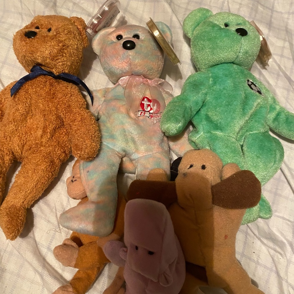 Collectible bears (TY). All together